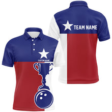 Load image into Gallery viewer, Texas Flag Custom Bowling Team Shirts For Men And Women, Patriotic Bowling Team Jerseys IPHW6503