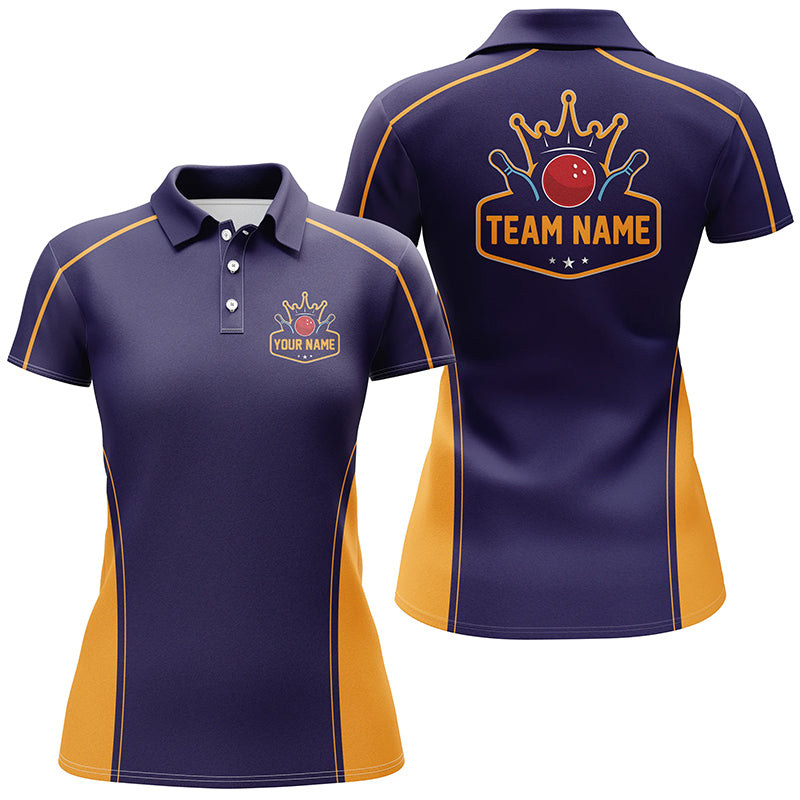 Custom Bowling League Shirts For Women, Personalized Bowling Team Jerseys IPHW5161