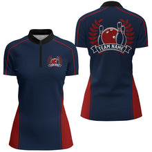 Load image into Gallery viewer, Custom Bowling League Shirts For Women, Personalized Bowling Team Jerseys IPHW5162