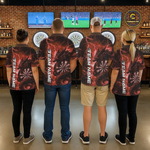 Load image into Gallery viewer, Custom Red Thunder Lightning Dragon Dart Jerseys, Multi Styles Dart Team Shirts For Men, Women And Kid IPHW10397