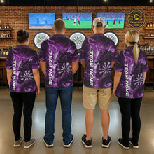 Load image into Gallery viewer, Custom Purple Thunder Lightning Dragon Dart Jerseys, Multi Styles Dart Team Shirts For Men, Women And Kid IPHW10399