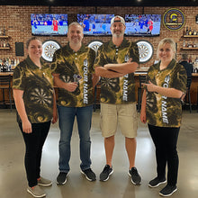Load image into Gallery viewer, Custom Yellow Thunder Lightning Dragon Dart Jerseys, Multi Styles Dart Team Shirts For Men, Women And Kid IPHW10400