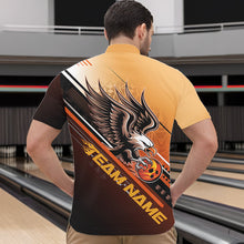 Load image into Gallery viewer, Personalized Tribal Eagle Bowling Men Quarter-Zip Shirts, Eagle Bowling Team Bowling League Shirt IPHW8806