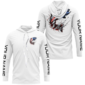 Custom Patriotic American Flag Trout Fishing Shirts, Trout Fishing Tournament Jerseys IPHW6902