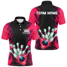 Load image into Gallery viewer, Personalized Flame Bowling Shirts For Men And Wmen, Multi-Color Team Bowling Jerseys Bowling Outfit IPHW6592