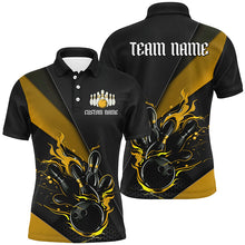 Load image into Gallery viewer, Multi Colors And Styles Custom Name Fire Flame Bowling Team Shirts For Men, Women And Kids IPHW6185