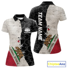 Load image into Gallery viewer, California Flag Custom Bowling Team Shirts For Women, Patriotic Bowling League Shirt IPHW10721
