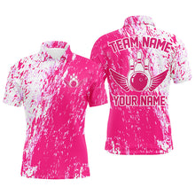 Load image into Gallery viewer, Personalized Bowling Shirts For Men And Women, Team Bowling Jerseys Bowling Pin |Pink IPHW4999