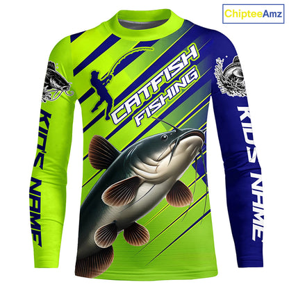 Custom Catfish Fishing Uv Protection Long Sleeve Shirts, Catfish Tournament Fishing Shirt IPHW7180