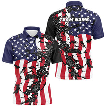 Load image into Gallery viewer, American Flag Custom Pickleball Team Shirts For Men And Women, Patriotic Pickleball Jerseys IPHW6980