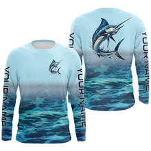 Load image into Gallery viewer, Marlin Fishing Custom Performance Fishing Gear Shirts, Marlin Long Sleeve Fishing Shirts IPHW6820