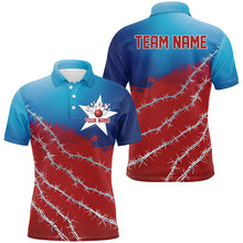 Load image into Gallery viewer, Custom Texas Bowling Shirts For Men, Barbed Wire Texas Bowling Team Shirt Bowler Outfit  IPHW7551