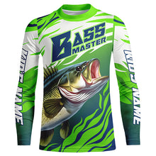 Load image into Gallery viewer, Personalized Bass master Fishing jerseys, Largemouth Bass Long sleeve performance Fishing Shirts IPHW3356