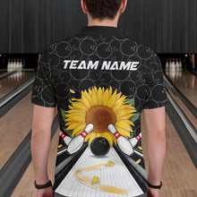 Load image into Gallery viewer, Custom Sunflower Bowling Polo Shirts For Men, Sunflower Bowling Team Jerseys IPHW8436