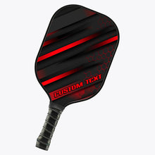 Load image into Gallery viewer, Custom Black And Red Double-Sided Printing Pickleball Paddle, Pickleball Equipment Pickleball Gifts IPHW7213