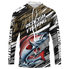 Load image into Gallery viewer, Personalized Redfish Fishing Long Sleeve Performance Shirts, Redfish Fishing Camo Jerseys IPHW6234