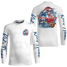 Load image into Gallery viewer, Custom Texas Slam Long Sleeve Fishing Shirts, Texas Trio Redfish, Trout, Flounder Fishing Shirts IPHW7055