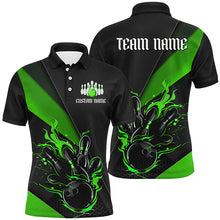 Load image into Gallery viewer, Multi Colors And Styles Custom Name Fire Flame Bowling Team Shirts For Men, Women And Kids IPHW6185