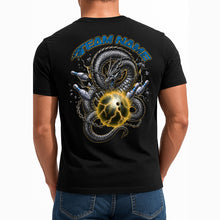 Load image into Gallery viewer, Custom Blue And Yellow Lightning Dragon Bowling T-Shirts For Men, Bold Team Outfit IPHW9061