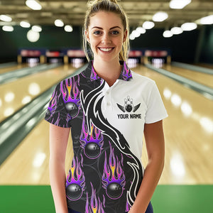 Custom Bowling Shirts For Women, Personalized Bowling Team Jerseys IPHW4598