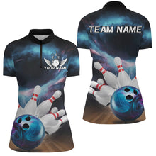 Load image into Gallery viewer, Custom Galaxy Bowling Shirts For Women, Bowling League Shirts Team Jerseys Bowlers Outfits IPHW7677