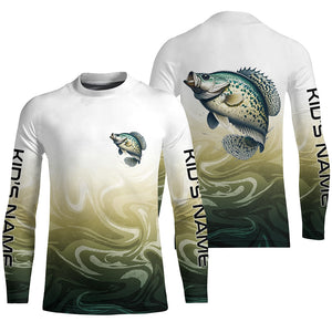 Crappie Fishing Long Sleeve Tournament Shirts, Custom Crappie Fishing Jerseys IPHW6342