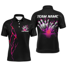 Load image into Gallery viewer, Multi-Color Flame Thunder Custom Bowling Shirts With Name, Bowling League Shirts For Team Bowlers Outfits IPHW6598