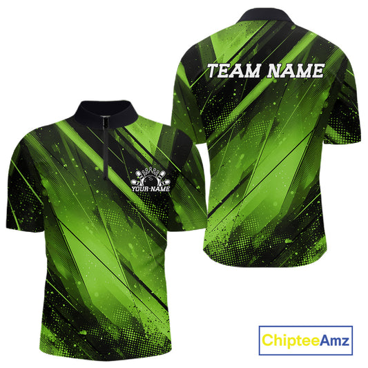 Green and black sports jersey with 'Team Name' text on a white background, featuring Chiptee Amz branding.