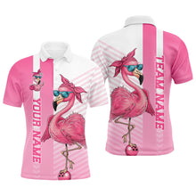 Load image into Gallery viewer, Cute Funny Pink Flamingo Custom Bowling Shirts For Men,  Slay Bowling Team Uniform Outfits IPHW7731