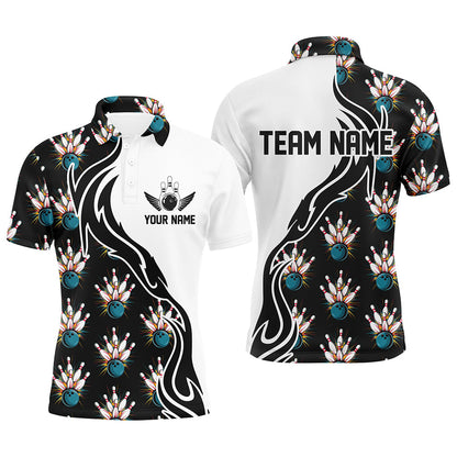 Strike Bowling Custom Polo Shirts For Men And Women, Personalized Bowling Team Shirts IPHW6954