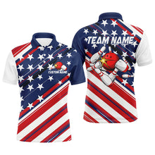 Load image into Gallery viewer, American Flag Bowling Shirts For Men And Women, Custom Bowling Tournament Team Shirts IPHW6516