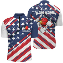 Load image into Gallery viewer, American Flag Bowling Shirts For Men And Women, Custom Bowling Tournament Team Shirts IPHW6516