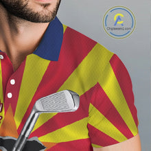 Load image into Gallery viewer, Custom Arizona State Flag Golf Club Patriotic Golf Team Shirt For Men, Golfer Outfits IPHW10583