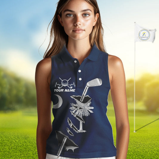 Custom South Carolina State Flag Golf Club Golf Team Shirt For Women, SC Golfer Outfits IPHW10584