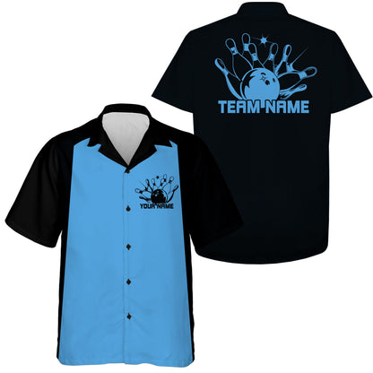 Custom Classic 50S Style Bowling Unisex Hawaiian Shirts, Vintage Bowling Team Outfit IPHW10066