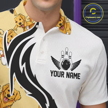 Load image into Gallery viewer, Custom Funny Golden Retriever Dog Men Bowling Team Shirt, Dog Lovers Bowling Uniform IPHW10321