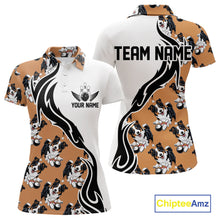 Load image into Gallery viewer, Custom Funny Border Collie Dog Women Bowling Team Shirt, Dog Lovers Bowling Uniform IPHW10322