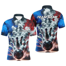 Load image into Gallery viewer, Custom Smoke Unisex Bowling Shirts For Bowling Team, Strike Bowling Jerseys For Men And Women IPHW5982