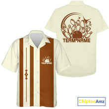 Load image into Gallery viewer, Custom Classic Vintage Bowling Team Shirts, 50S Retro Bowling Button Up ShirtIPHW10867