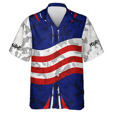 Load image into Gallery viewer, Camo American flag bowling jersey custom Hawaiian bowling shirts, bowling league shirts NQS11401