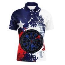 Load image into Gallery viewer, Custom Grunge Texas Flag Dart Multi Styles Shirts For Dart Players, Texas Dartboard Darts Jerseys IPHW10395