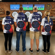 Load image into Gallery viewer, Custom Grunge Texas Flag Dart Multi Styles Shirts For Dart Players, Texas Dartboard Darts Jerseys IPHW10395