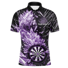 Load image into Gallery viewer, Custom Purple Ice Crystal Dart Jerseys, Ice Dart Team Multi Styles Shirts For Men, Women And Kids IPHW10404