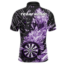 Load image into Gallery viewer, Custom Purple Ice Crystal Dart Jerseys, Ice Dart Team Multi Styles Shirts For Men, Women And Kids IPHW10404