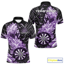 Load image into Gallery viewer, Custom Purple Ice Crystal Dart Jerseys, Ice Dart Team Multi Styles Shirts For Men, Women And Kids IPHW10404