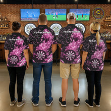 Load image into Gallery viewer, Custom Pink Ice Crystal Dart Jerseys, Ice Dart Team Multi Styles Shirts For Men, Women And Kids IPHW10405
