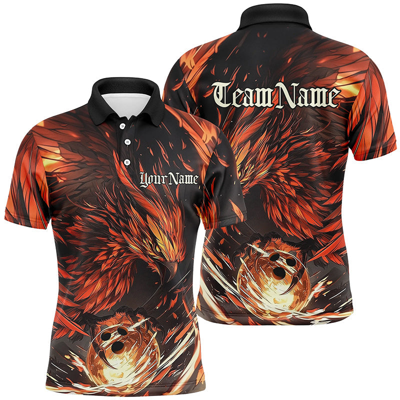 Custom Phoenix Bowling Shirts For Men, Phoenix Bowling Team Jerseys Team Outfits IPHW7664