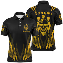 Load image into Gallery viewer, Custom Bowling Shirts For Men And Women, Multi-Color Bowling Pin Skull Team Shirts Tournament Jerseys IPHW6585