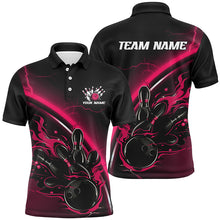 Load image into Gallery viewer, Custom Multi-Color Thunder Lightning Bowling Team Shirts For Men And Women, Flame Bowling Shirts Jerseys For Bowlers IPHW6586