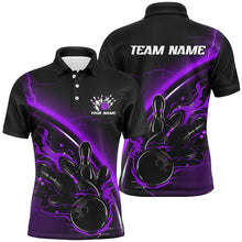 Load image into Gallery viewer, Custom Multi-Color Thunder Lightning Bowling Team Shirts For Men And Women, Flame Bowling Shirts Jerseys For Bowlers IPHW6586